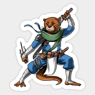Otter Ninja Sticker